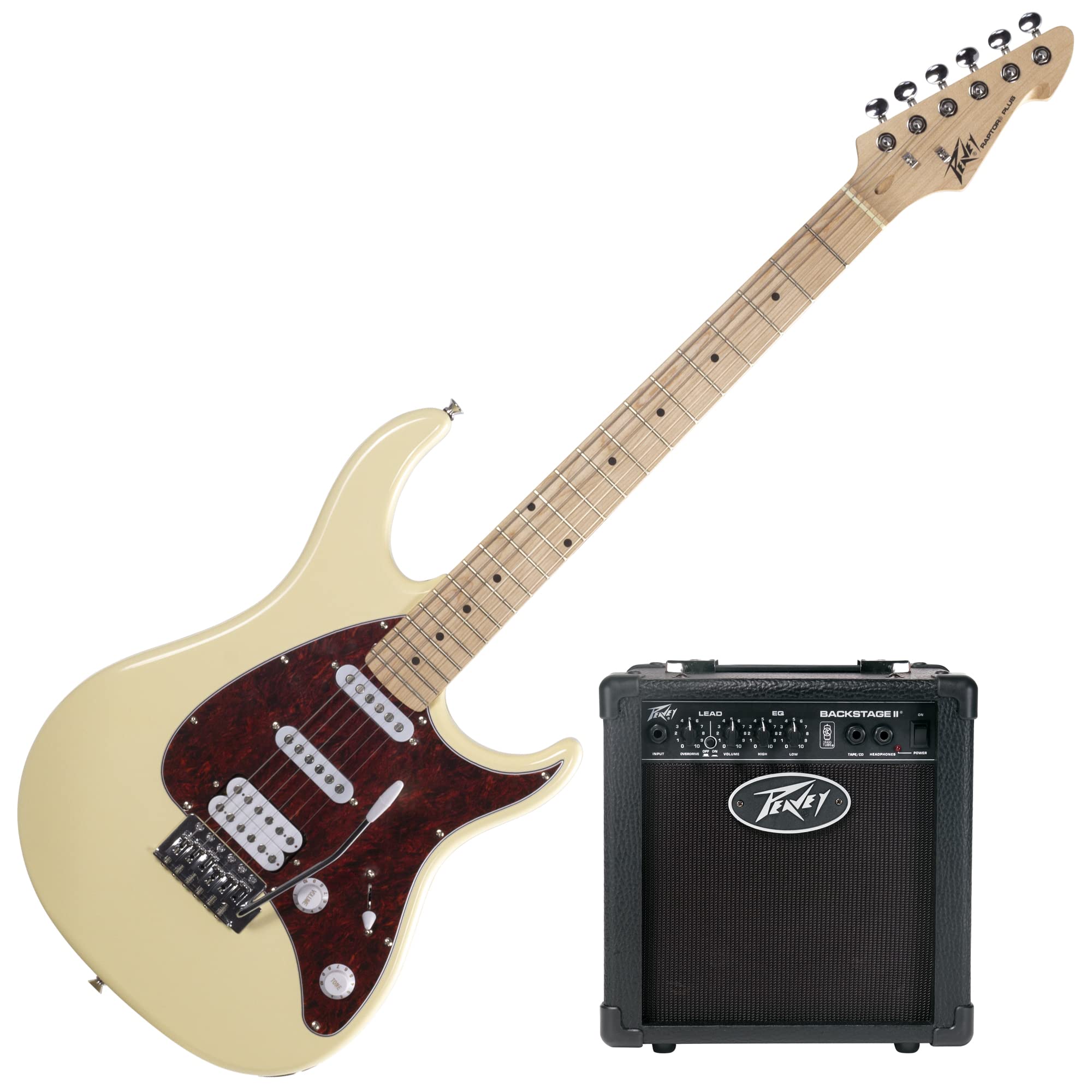 Amazon.com: Peavey Raptor® Plus Ivory Electric Guitar With